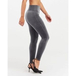 Spanx Velvet Gray Leggings